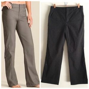ATHLETA Outdoor Cargo Pant Nylon Stretch Black Sz 8